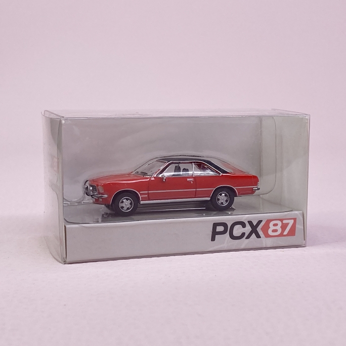 Opel Commodore B coupé Rouge / toit Noir - PCX870344 - HO 1/87