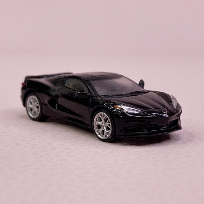 Corvette C8, Noir - PCX 870208 - HO 1/87