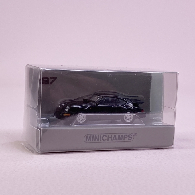 Porsche 964 Turbo Noir - MINICHAMPS 870 069104 - HO 1/87