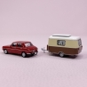 Simca 1100 + Caravane Eriba - PCX87 - BREKINA / SAI 3479 - HO 1/87