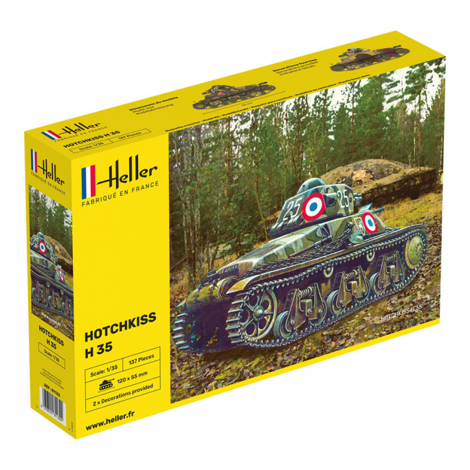 Char, Tank Hotchkiss H35 - HELLER 81132 - 1/35