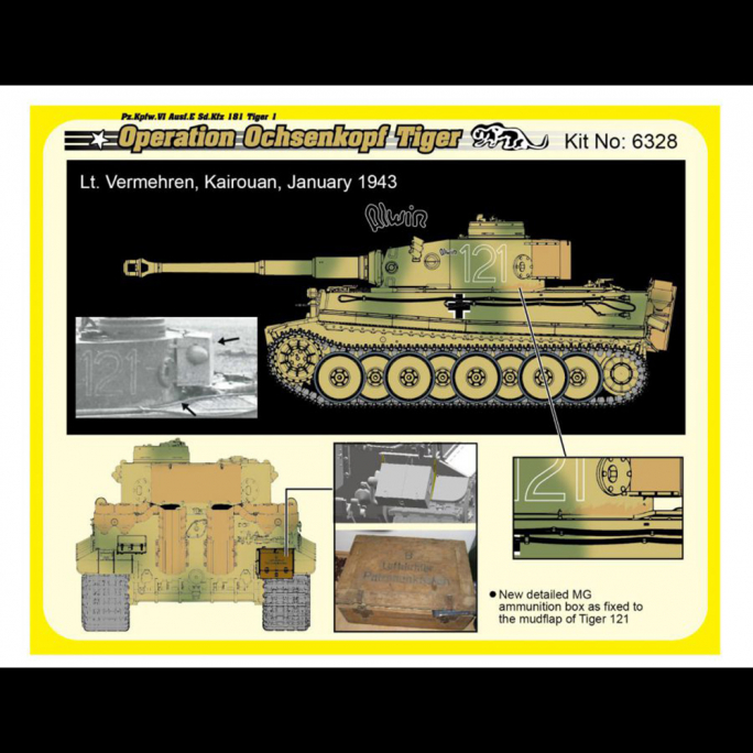 Char Tiger 1, Pz.Kpfw Ausf.E Sd.Kfz 181 - DRAGON 6328 - 1/35