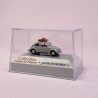 VW Coccinelle "Ovale" 1956 Grise, galerie et valises - SAI 1780 - HO 1/87