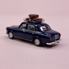 Peugeot 403 bleu Amiral, galerie et valises - SAI 1821 - HO 1/87