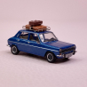 Simca 1100 bleu métallisé, galerie et valises - SAI 1840 - HO 1/87