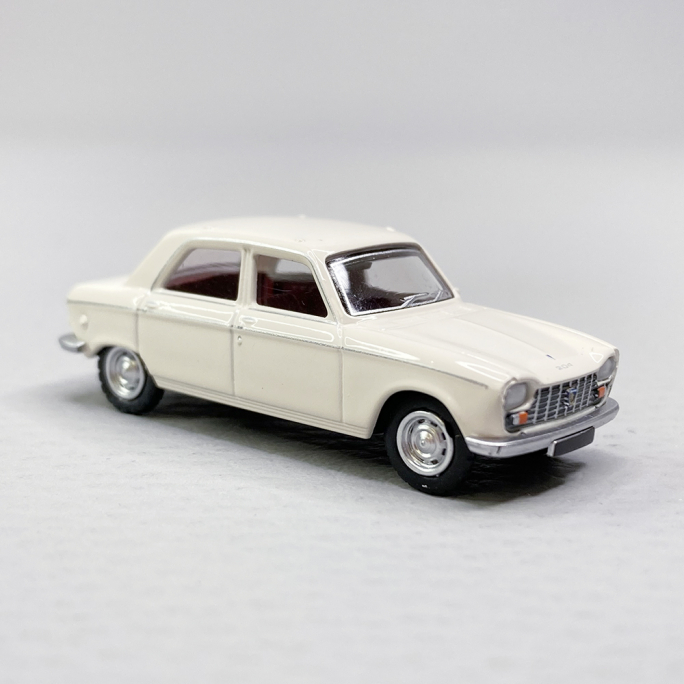 Peugeot 204 Blanc Courchevel - SAI 6250 - HO 1/87