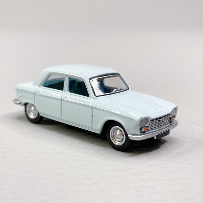 Peugeot 204 Bleu Pastel - SAI 6251 - HO 1/87