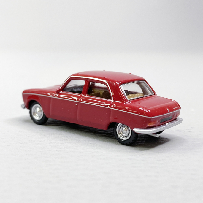 Peugeot 204 Rouge Rubis - SAI 6254 - HO 1/87