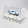 Peugeot 204 Bleu Pastel, Auto Ecole + Pompistes - SAI 1922 - HO 1/87