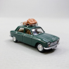 Peugeot 204, Vert Antique, personnages, galerie et valises - SAI 1723 - HO 1/87