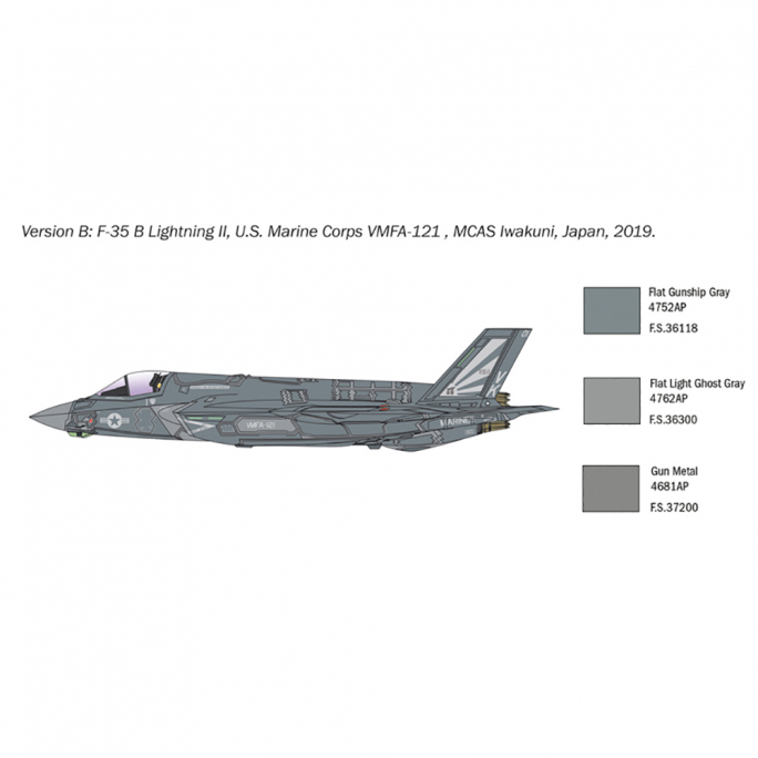 Avion F-35 B Lightning II - 1/72 - ITALERI 1425