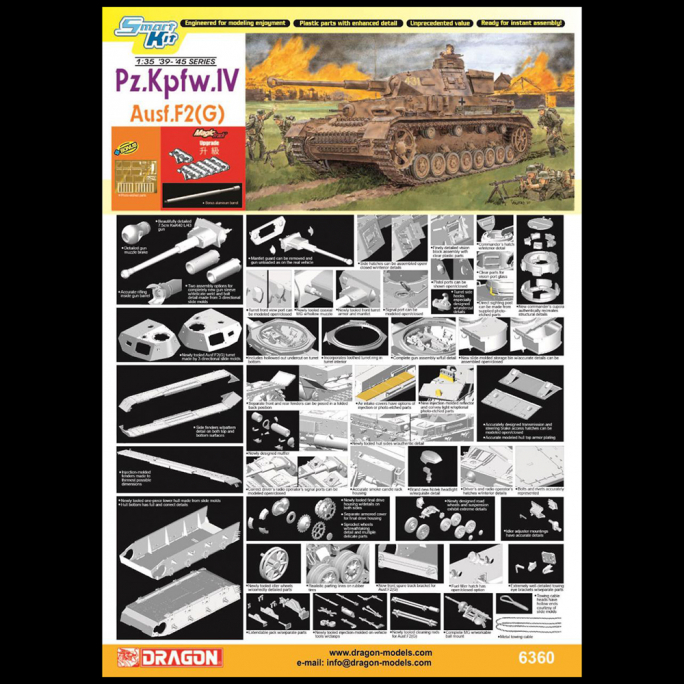 Char / Tank Panzer IV Ausf.F2(G) - DRAGON 6360 - 1/35