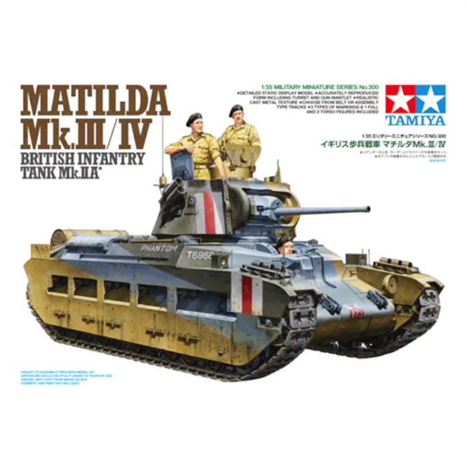 Tank Matilda Mk.III/IV Britanique  - 1/35 - TAMIYA 35300