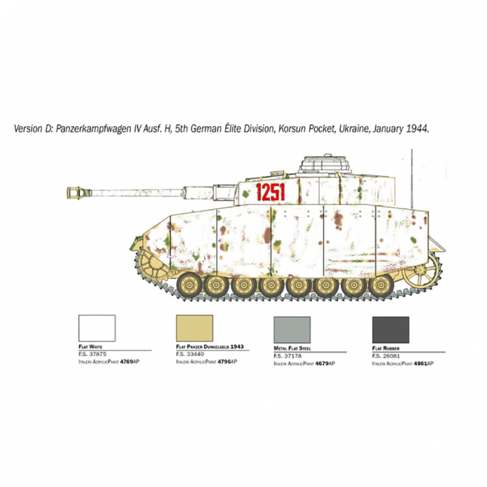 Tank Pz. Kpfw. IV - 1/35 - ITALERI 6578