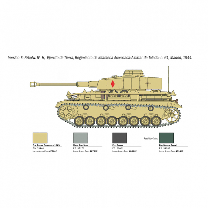 Tank Pz. Kpfw. IV - 1/35 - ITALERI 6578