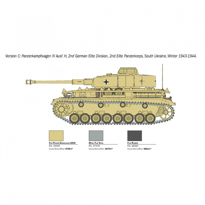 Tank Pz. Kpfw. IV - 1/35 - ITALERI 6578