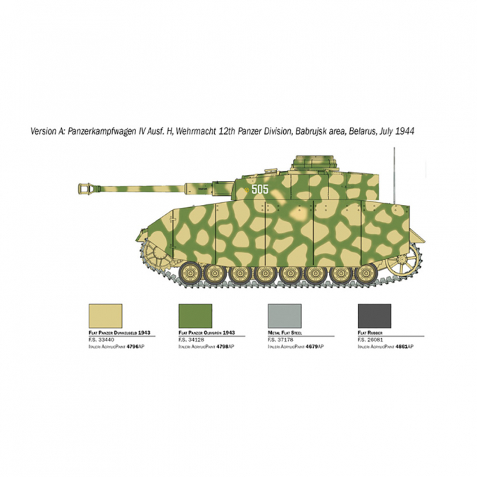 Tank Pz. Kpfw. IV - 1/35 - ITALERI 6578