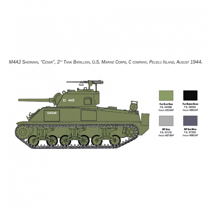 Tank M4 Sherman US Marine Corps - 1/35 - ITALERI 6583