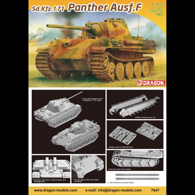 Tank Panther ausf F  - 1/72 - DRAGON 7647