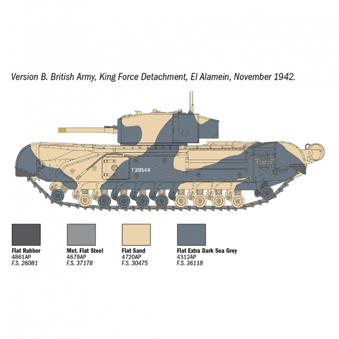 Tank Churchill Mk. III  -1/72-  ITALERI 7083