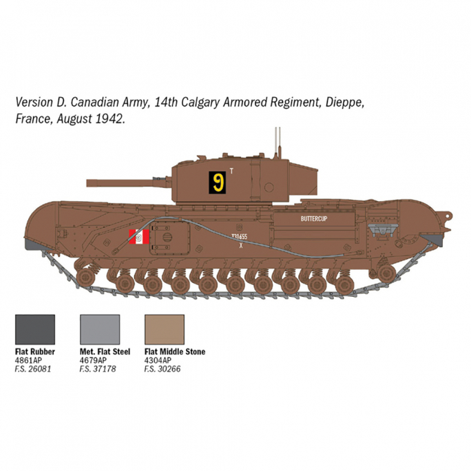 Tank Churchill Mk. III  -1/72-  ITALERI 7083