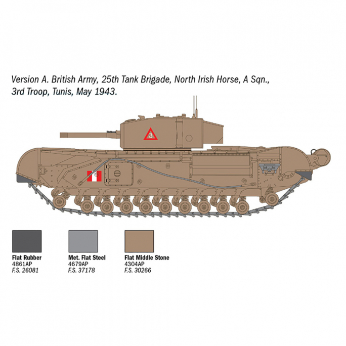 Tank Churchill Mk. III  -1/72-  ITALERI 7083