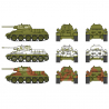 2 tanks T-34 / 76 m42 - 1/72 - ITALERI 7523