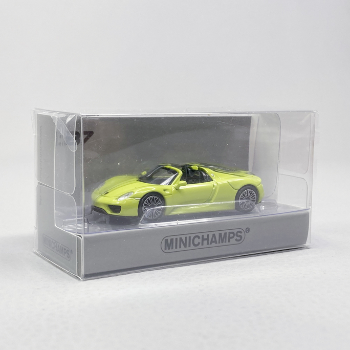 Porsche 918 Spyder 2015 Vert Clair - MINICHAMPS 870 062134 - HO 1/87