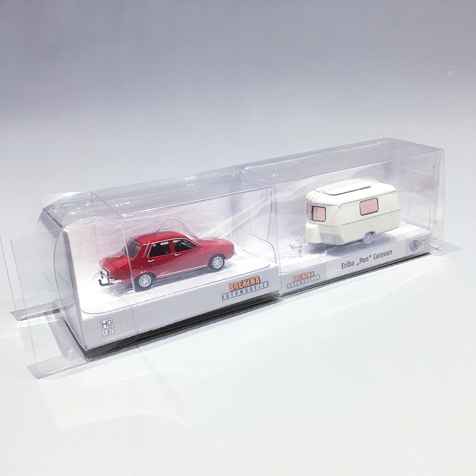 Renault 12 TS + Caravane Eriba - SAI 2229 - HO 1/87