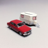 Renault 12 TS + Caravane Eriba - SAI 2229 - HO 1/87