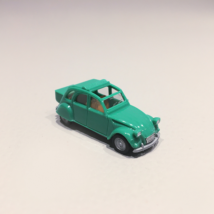 Citroën 2CV "Malle", Verte - HERPA 27632005 - 1/87