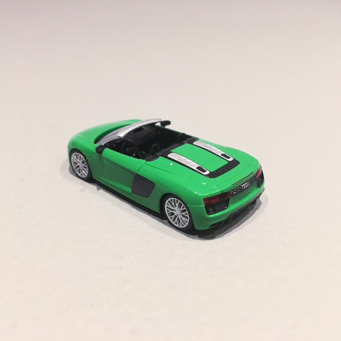 Audi R8 V10 Spyder, Vert Kyalami - HERPA 28691002 - 1/87