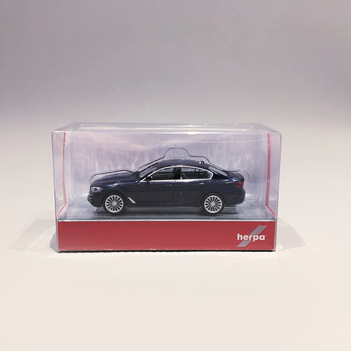 BMW Série 5 Bleu Foncé Métallisé - HERPA 430692004 - 1/87