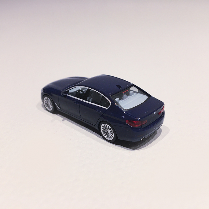 BMW Série 5 Bleu Foncé Métallisé - HERPA 430692004 - 1/87