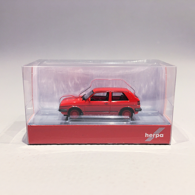 Volkswagen Golf 2 GTI, Rouge - HERPA 420846002 - 1/87