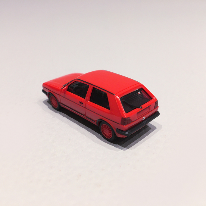 Volkswagen Golf 2 GTI, Rouge - HERPA 420846002 - 1/87