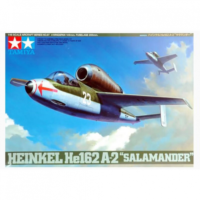 Avion He162A-2 Salamander  - 1/48 - TAMIYA 61097