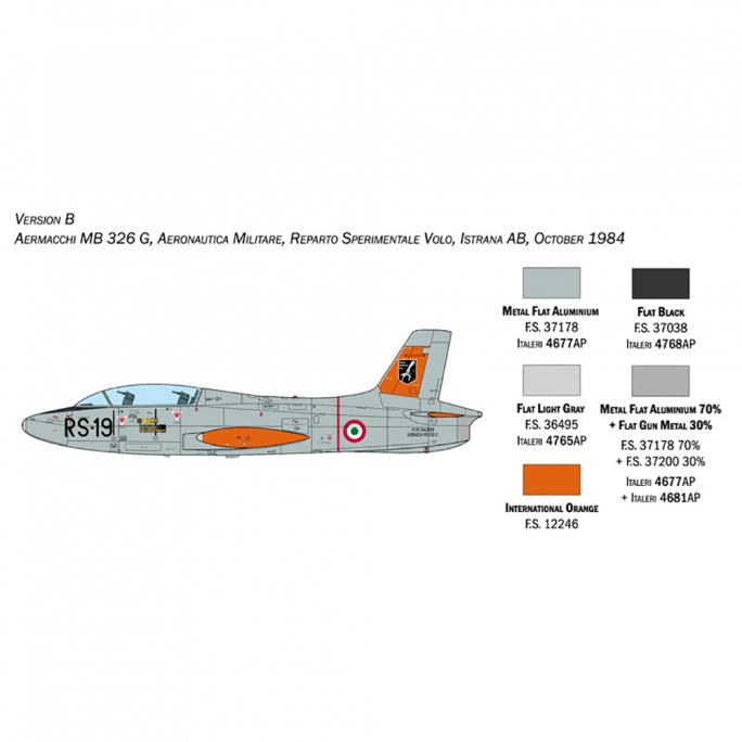 Avion MB-326 - 1/48 - ITALERI 2814