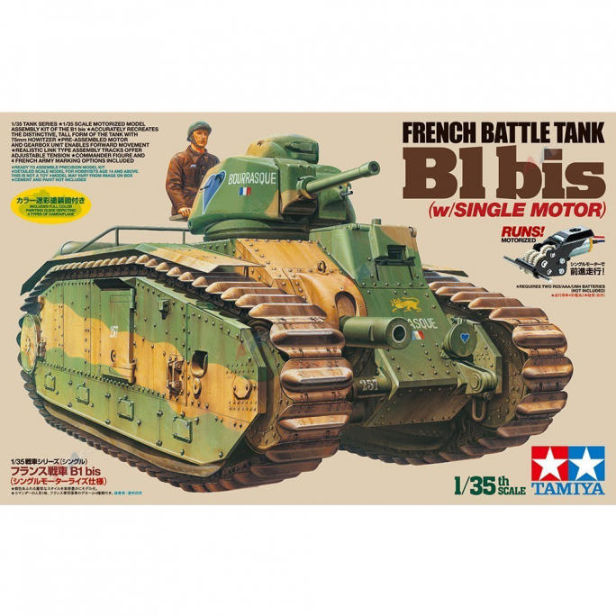 Tank B1bis avec motorisation - 1/35 - TAMIYA 30058