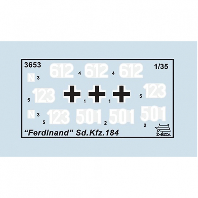 Tank Sd.Kfz. 184 Ferdinand  - 1/35 - ZVEZDA 3653