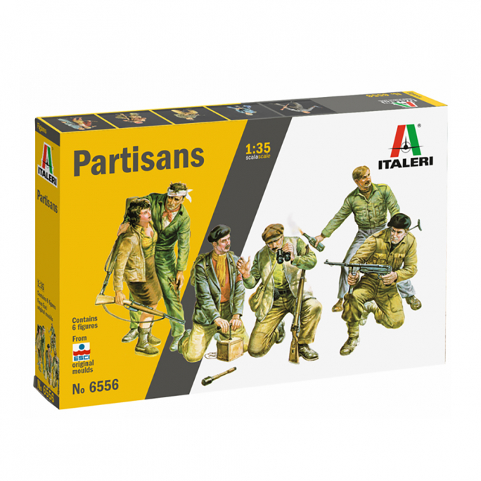 6 figurines de la résistance - 1/35 - ITALERI 6556