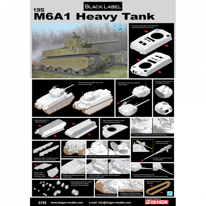 Tank M6A1 Heavy   - 1/35 - DRAGON 6789