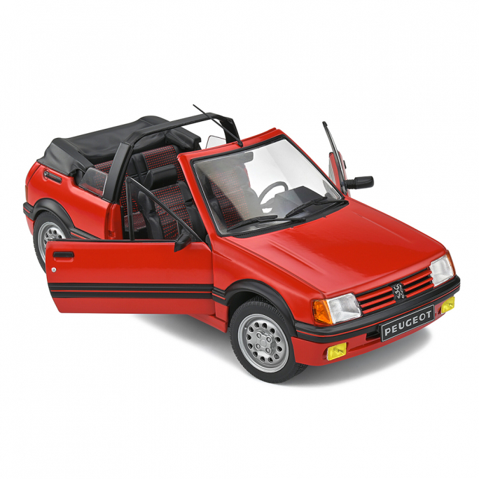 Peugeot 205 CTI, Rouge "Vallelunga", 1986 - SOLIDO S1806201 - 1/18