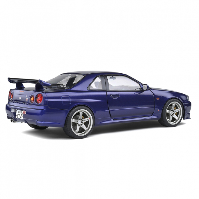 Nissan Skyline R34 GTR, "Midnight Purple", 1999 - SOLIDO S1804303 - 1/18