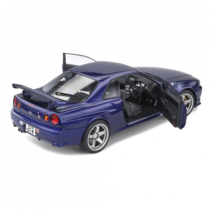 Nissan Skyline R34 GTR, "Midnight Purple", 1999 - SOLIDO S1804303 - 1/18