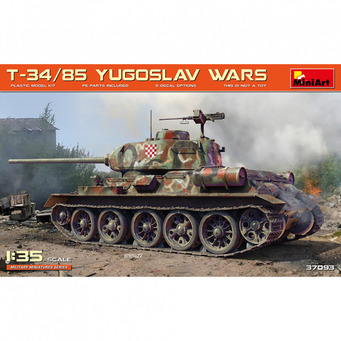 Tank, Char T-34 / 85, Guerres Yougoslaves - MINIART 37093 - 1/35