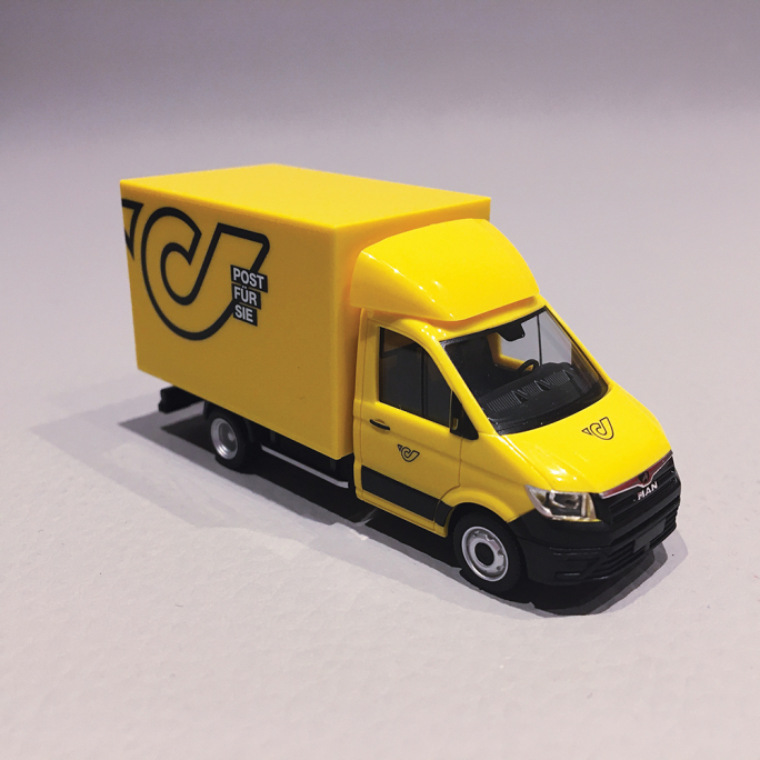 Camion MAN TGE "Poste", Jaune - HERPA 97130 - 1/87