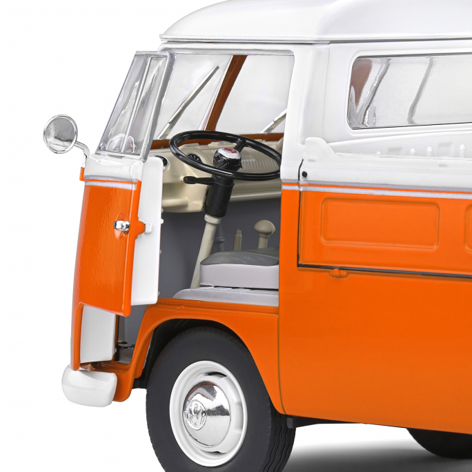 VW T1 Combi Split Pick Up "Surf", Orange, 1950 - SOLIDO S1806701 - 1/18