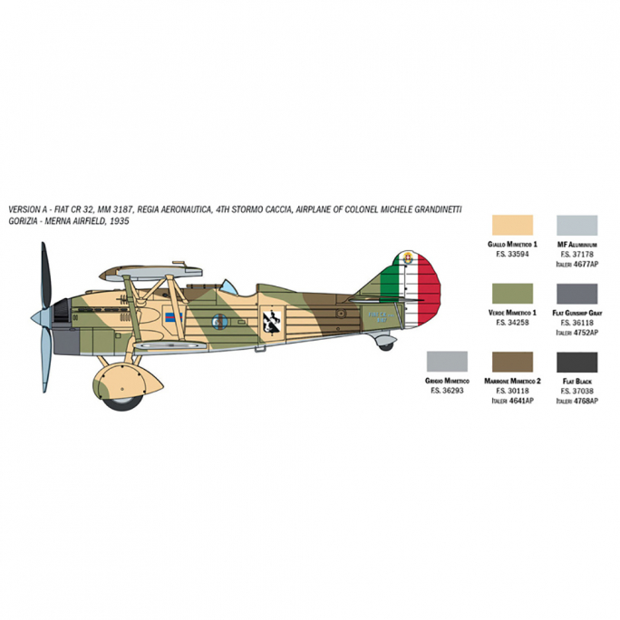 Avion Biplan CR32 Freccia - ITALERI 1438 - 1/72