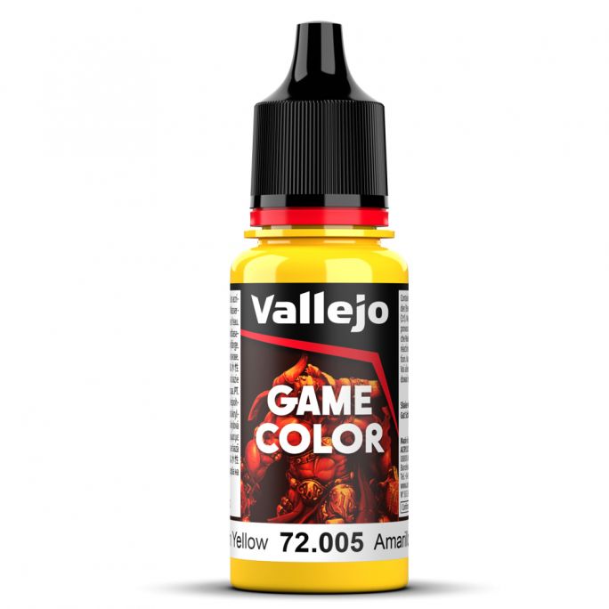 Peinture Acrylique, 17ml, Jaune Lune - VALLEJO 72005